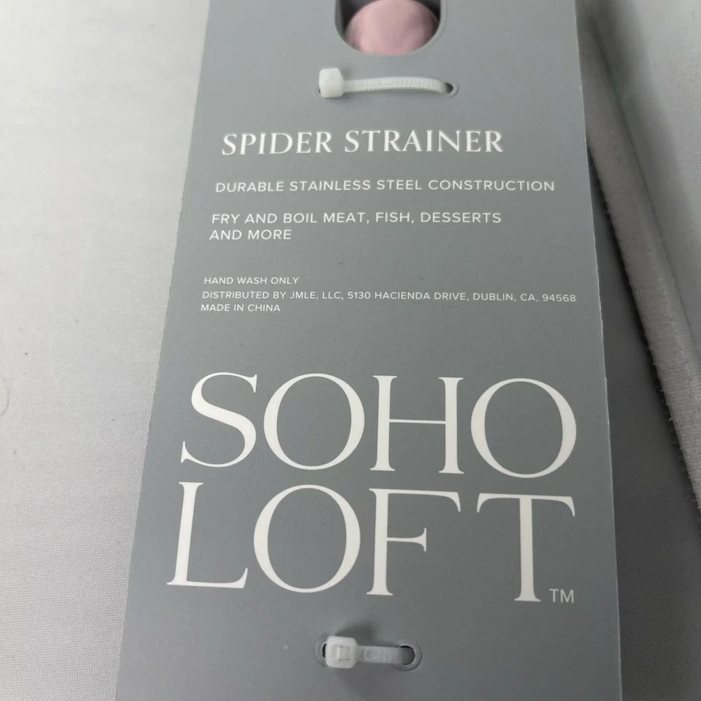 SOHO Spider Strainer,7.9-inch Extra Large Spider‎ Spoon with Wood H...